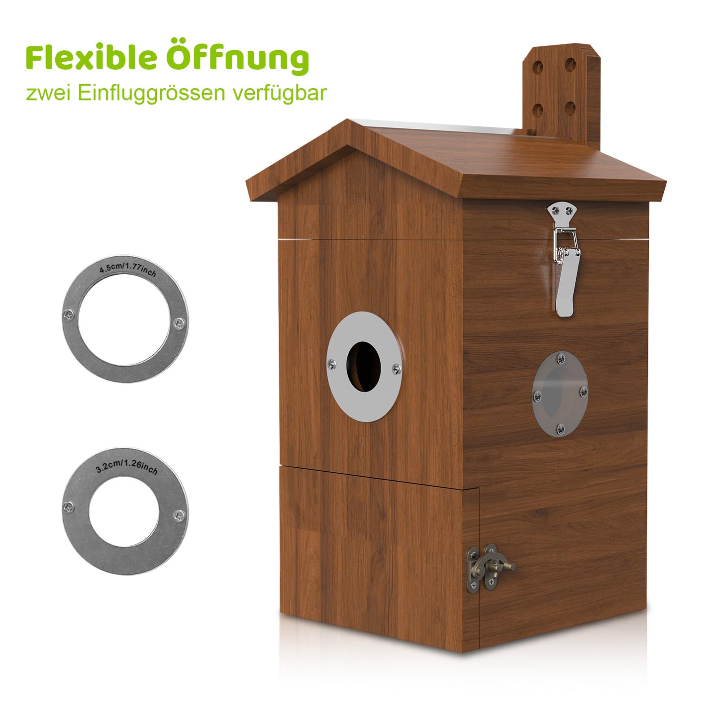 Bird nesting box with camera