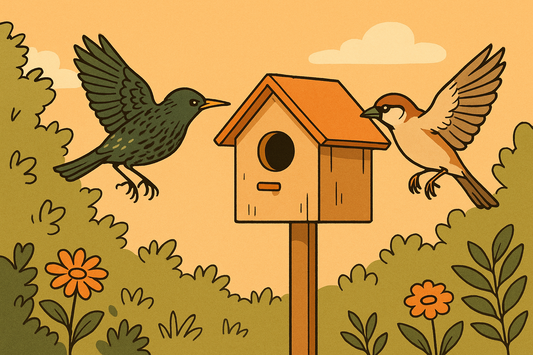 Einflugloch im Nistkasten mit Kamera: 3,2 cm oder 4,5 cm – welche Größe passt zu welchen Vogelarten?