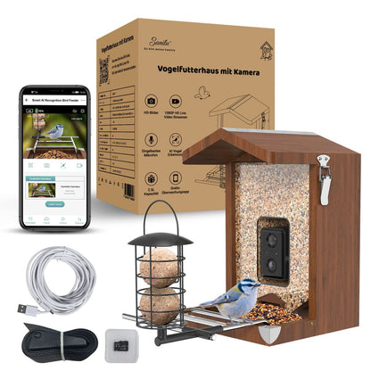 Bird feeder with camera